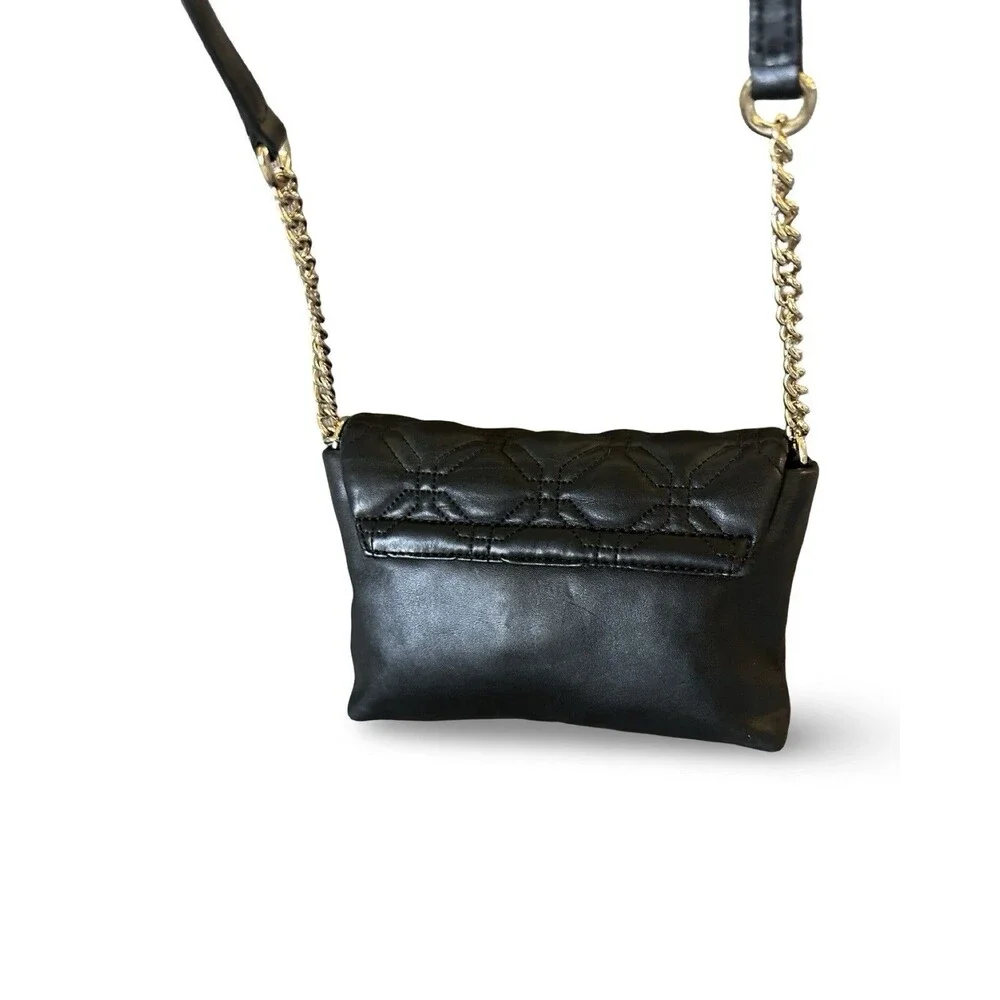 Kate Spade Black-Pink Leather Silver hardware Astor Court Naomi Crossbody Bag